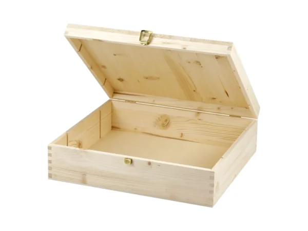 Cassetta con cerniere e clippers per 4 bottiglie Champagnotta