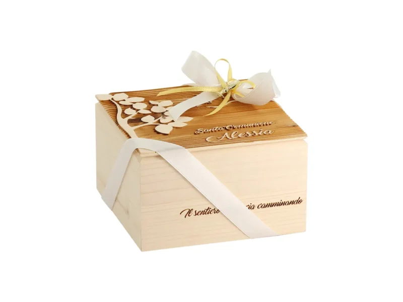 Piccolo contenitore in legno – Confezione regalo artigianale