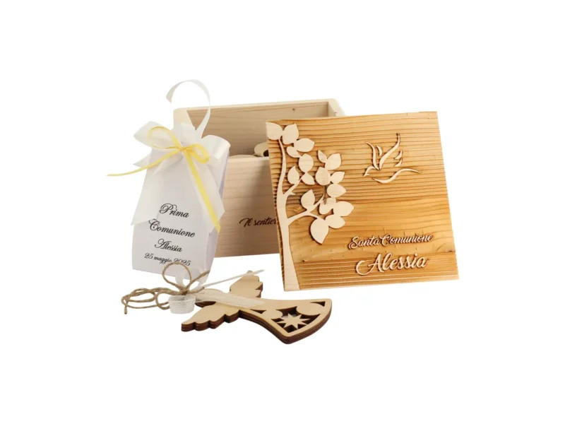 Piccolo contenitore in legno – Confezione regalo artigianale