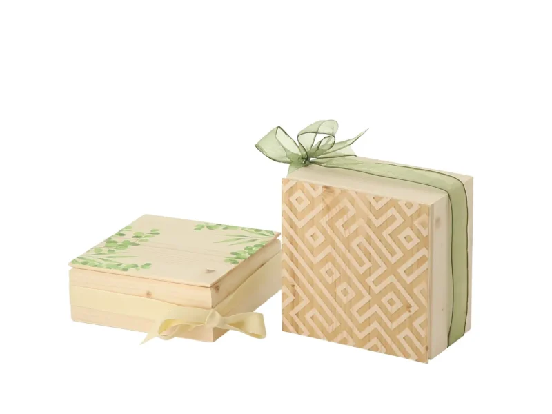 Piccolo contenitore in legno – Confezione regalo artigianale