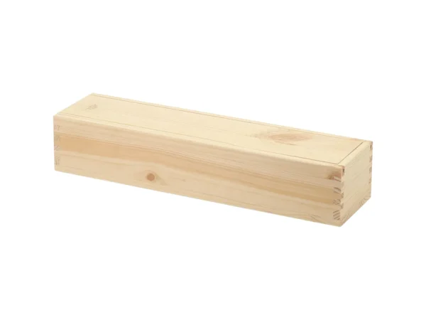 Cassetta con coperchio scorrevole in legno per coltelli o piccoli oggetti di forma allungata