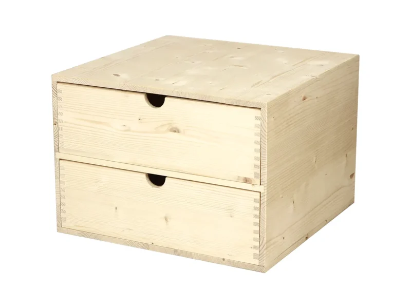 Cassettiera da esposizione per 6 bottiglie in legno