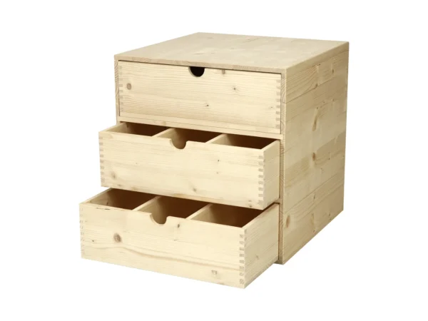 Cassettiera da esposizione per 9 bottiglie in legno