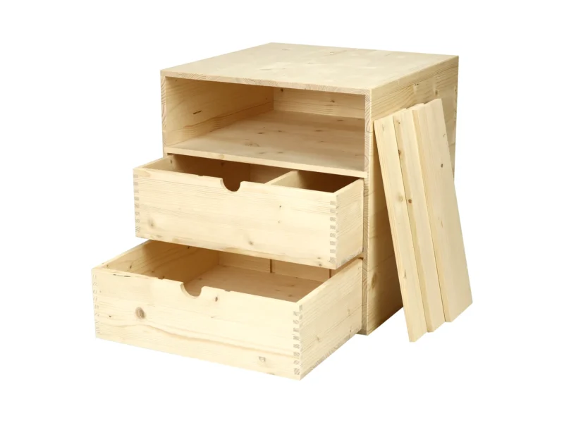 Cassettiera da esposizione per 9 bottiglie in legno