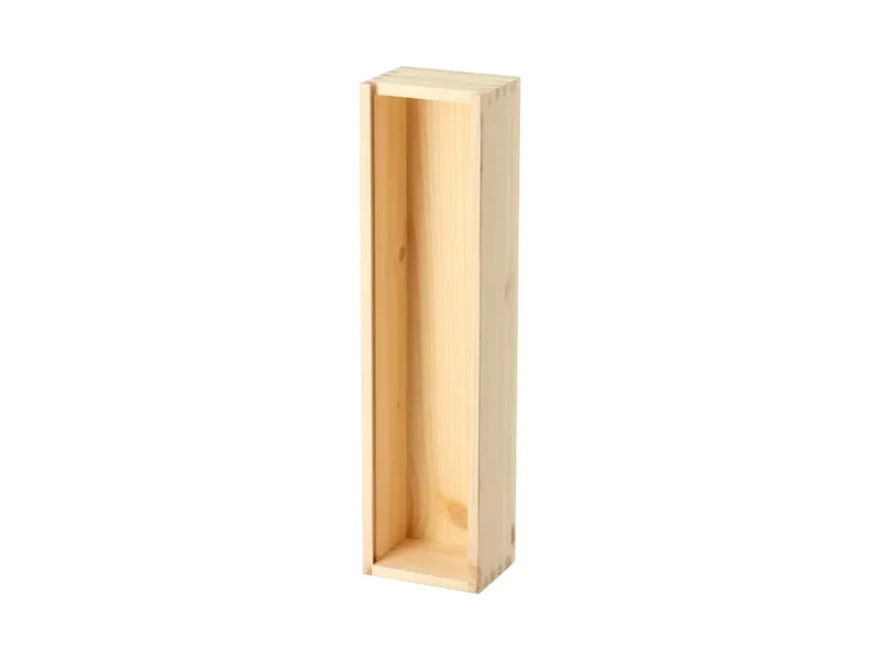 Cassetta con coperchio scorrevole in legno per coltelli o piccoli oggetti di forma allungata