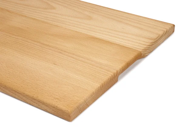 Dettaglio dell’incavo per la presa sul tagliere rettangolare in legno di faggio – TA5232GLNG.