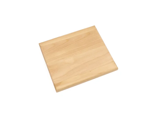 Tagliere rettangolare in legno di faggio 250x220x20 mm con incavo per la presa, vista intera – TA2522.